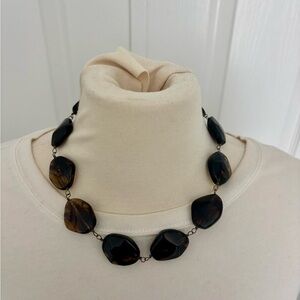 Elegant Black and Brown Women's Necklace